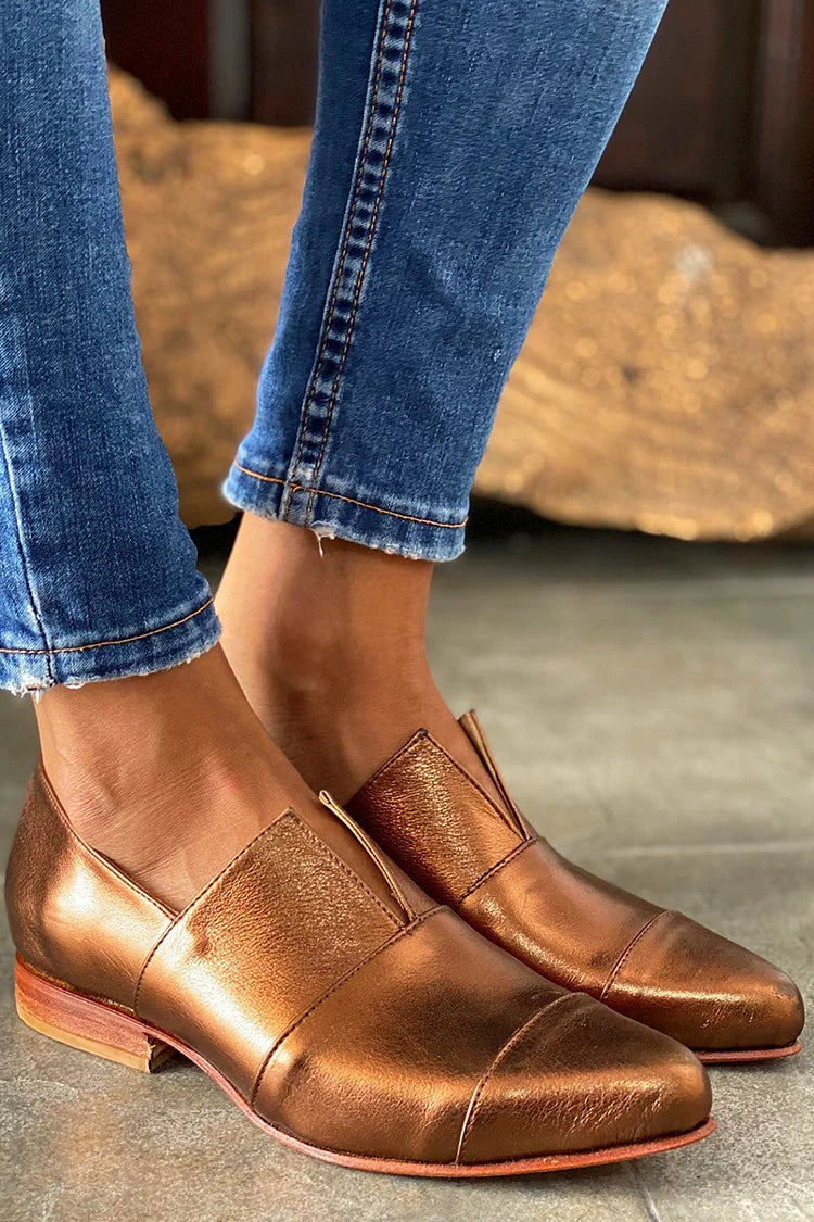 Dubois™ | Mocassins à bout pointu avec découpure en V