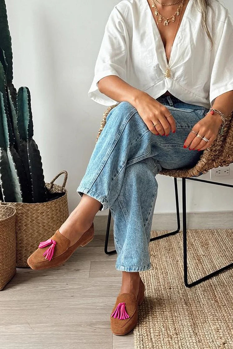 Dubois™ | Mocassins colorblock à bout carré