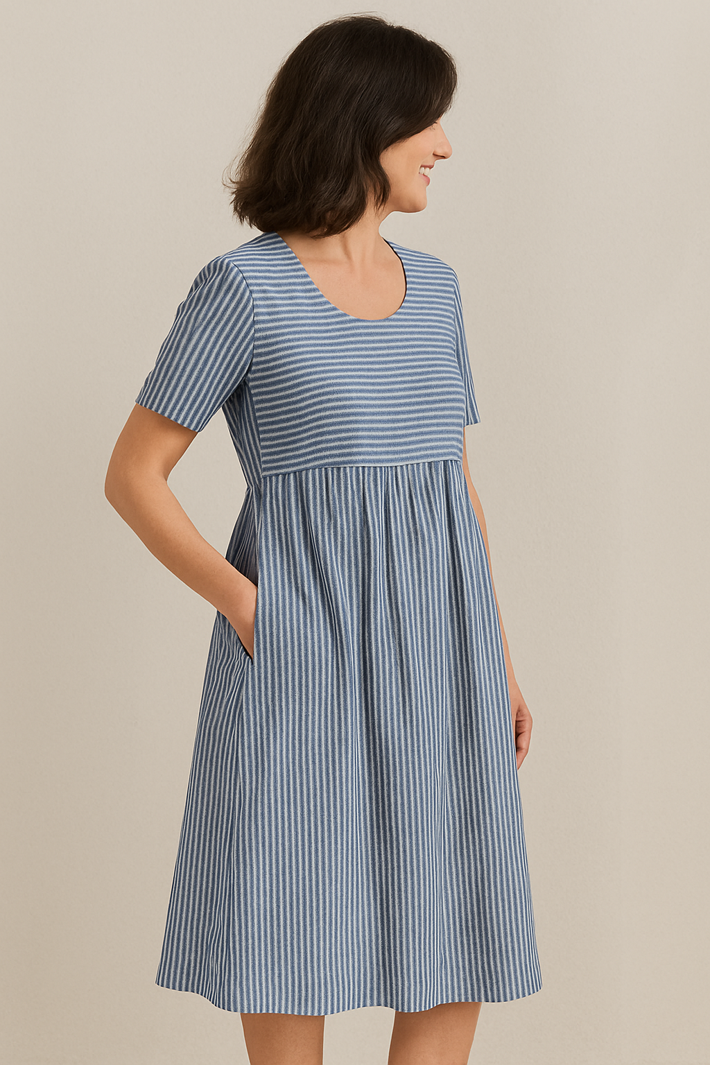Dubois™ | Robe Rayée Élégante
