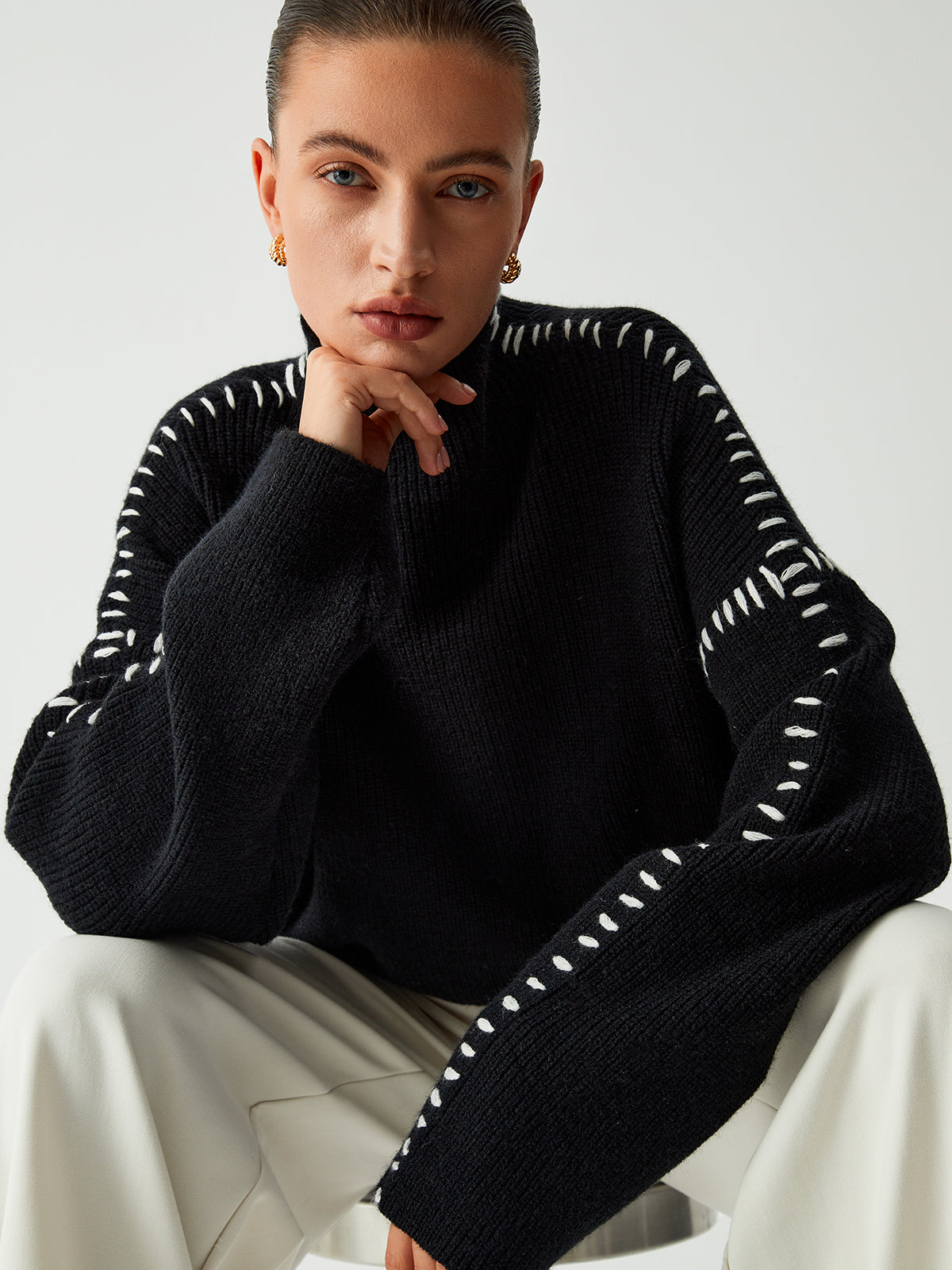 Dubois™ | Pull Col Roulé Oversize