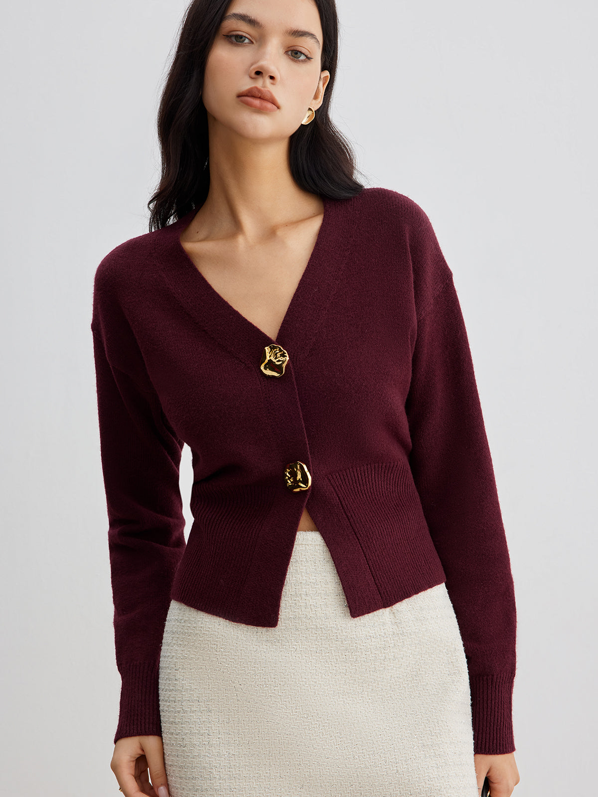 Dubois™| Cardigan métallique chic