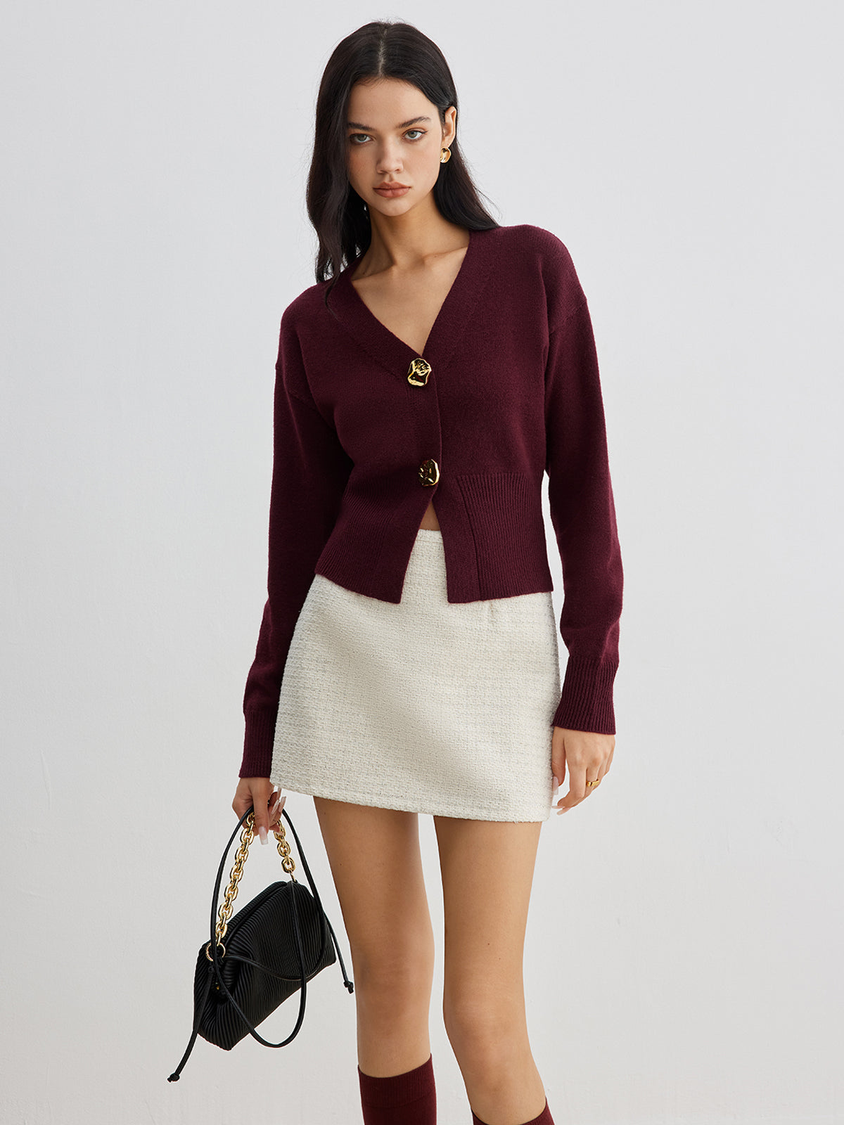 Dubois™| Cardigan métallique chic