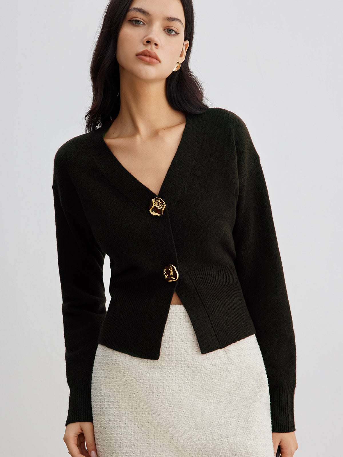 Dubois™| Cardigan métallique chic