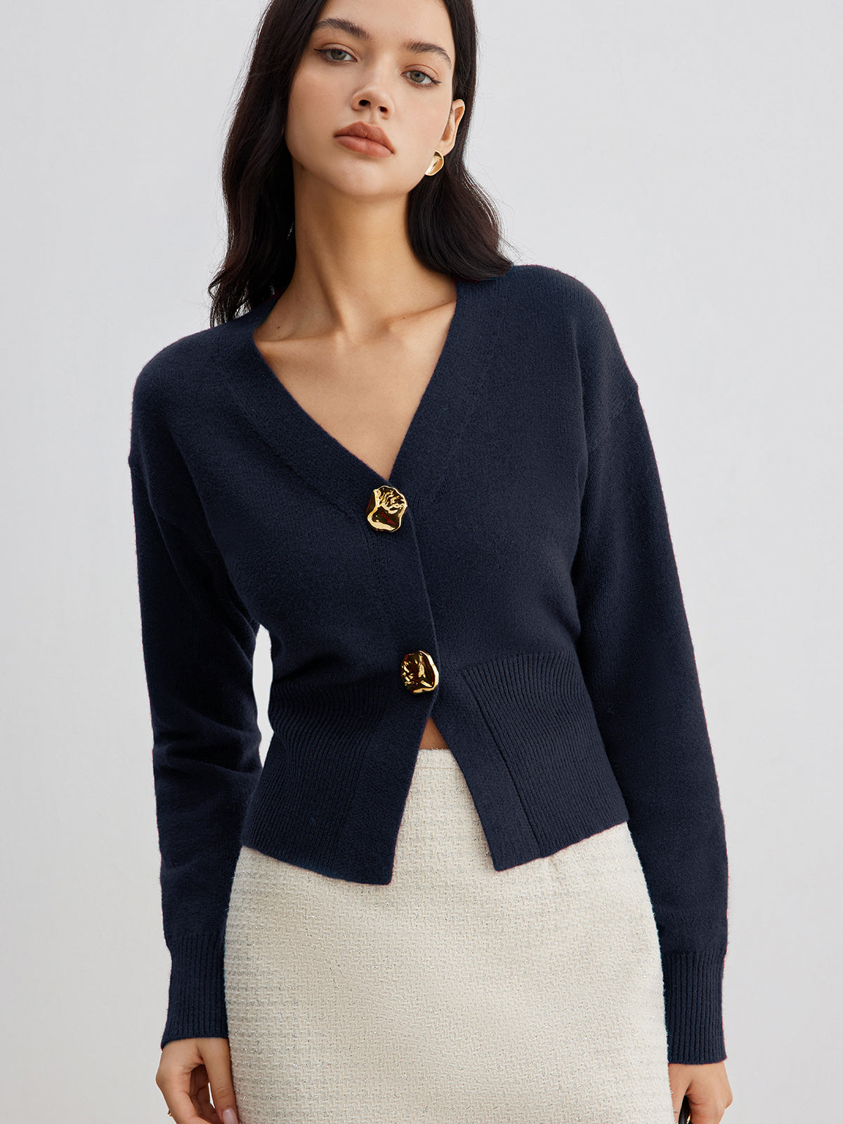 Dubois™| Cardigan métallique chic