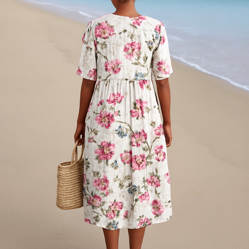 Dubois™ | Robe fleurie rétro en lin