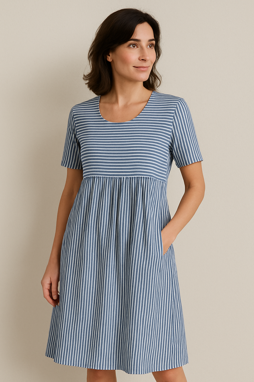 Dubois™ | Robe Rayée Élégante