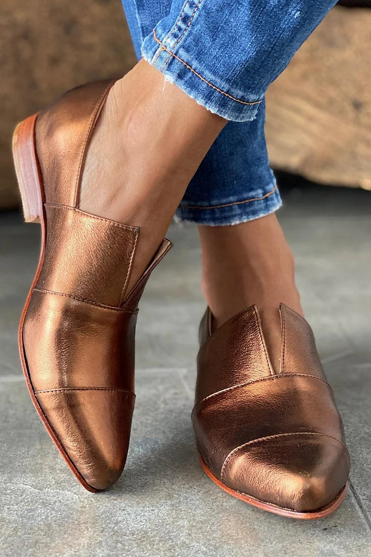 Dubois™ | Mocassins à bout pointu avec découpure en V