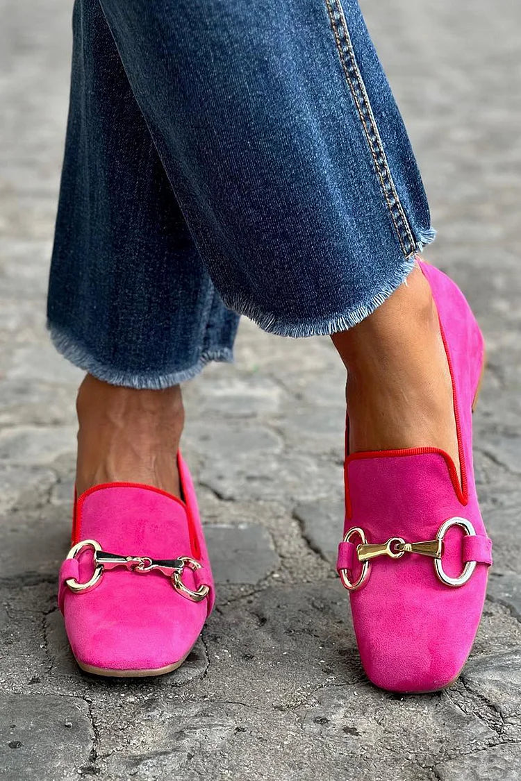 Dubois™ | Mocassins slip-on à bout carré avec boucle métallique