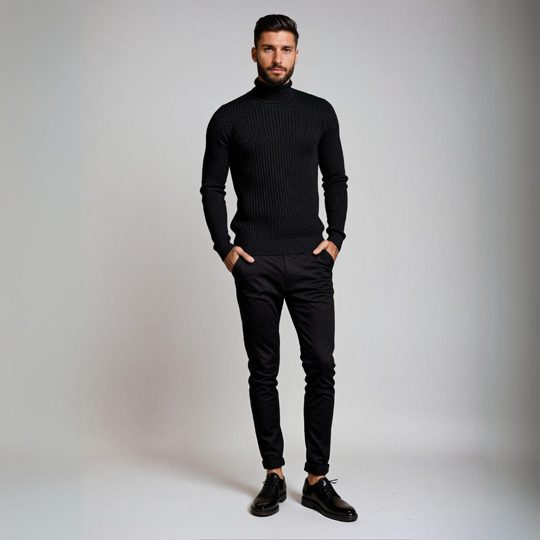 Gaspard - Pull Col Roulé Classique pour Homme