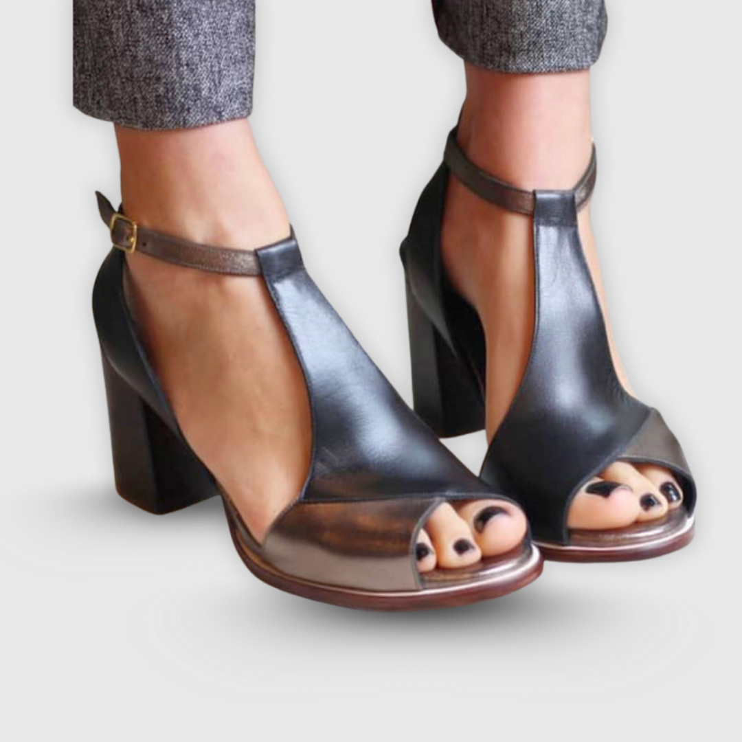 Dubois™ | Sandales Patchwork à Talons Carrés