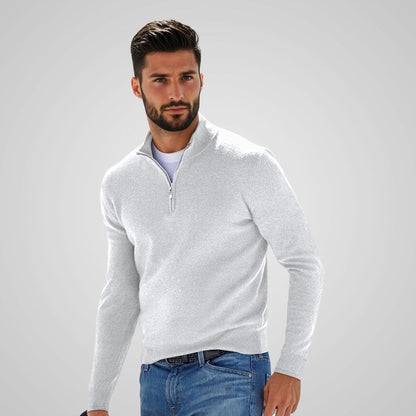 Louis - Pull élégant pour homme avec fermeture éclair