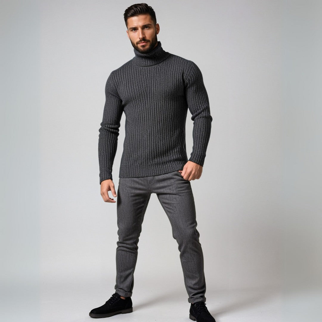 Gaspard - Pull Col Roulé Classique pour Homme