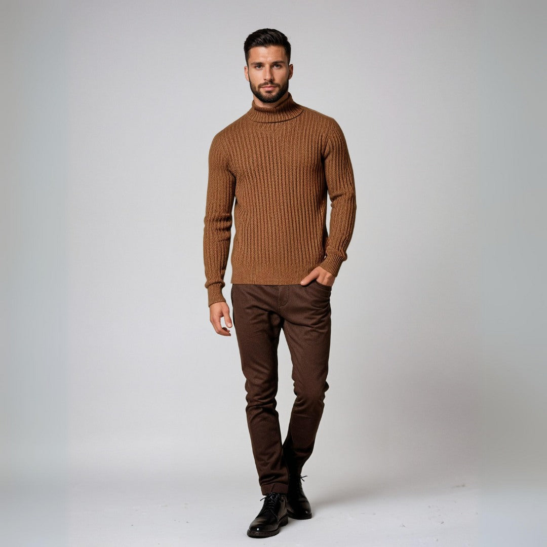 Gaspard - Pull Col Roulé Classique pour Homme