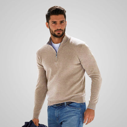 Louis - Pull élégant pour homme avec fermeture éclair