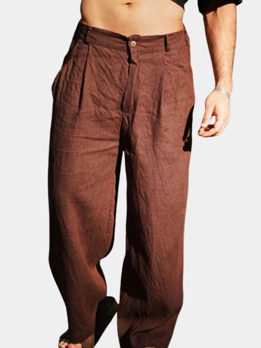 Dubois™ | Pantalons en lin à jambes larges