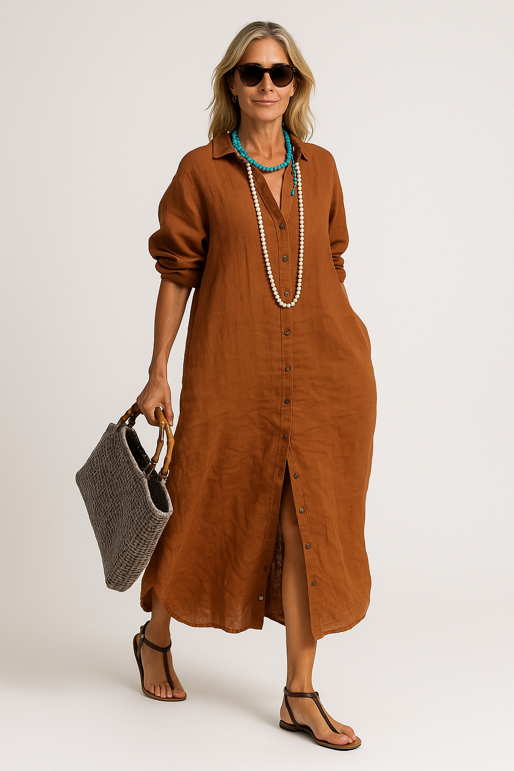 Dubois™ | Robe Lin Élégante