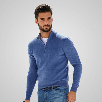 Louis - Pull élégant pour homme avec fermeture éclair