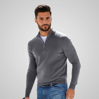 Louis - Pull élégant pour homme avec fermeture éclair