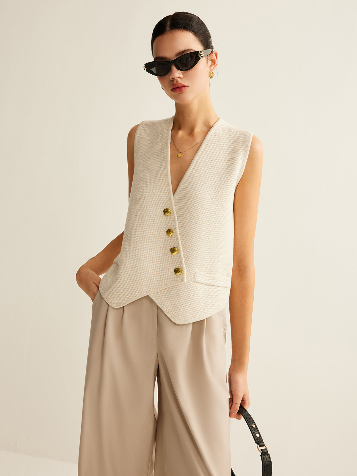 Dubois™ I Gilet asymétrique élégant
