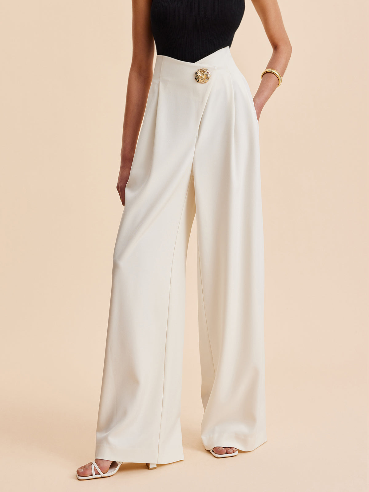 Dubois™ I Pantalon taille haute élégant