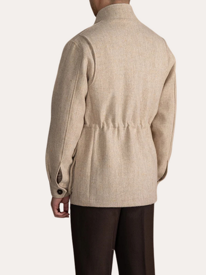 Manteau en Laine Beige