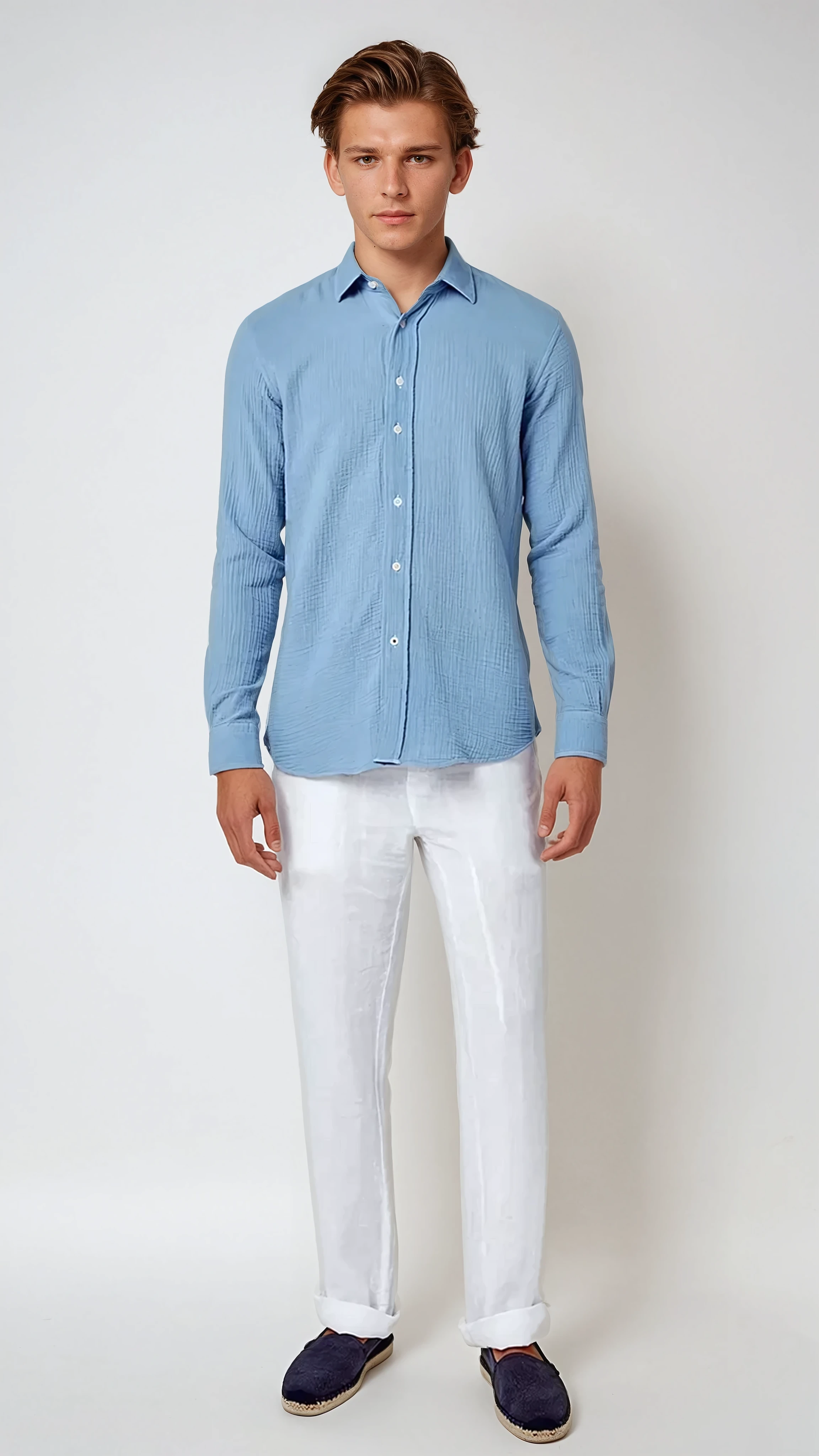 Dubois™| Pantalon en Lin Blanc