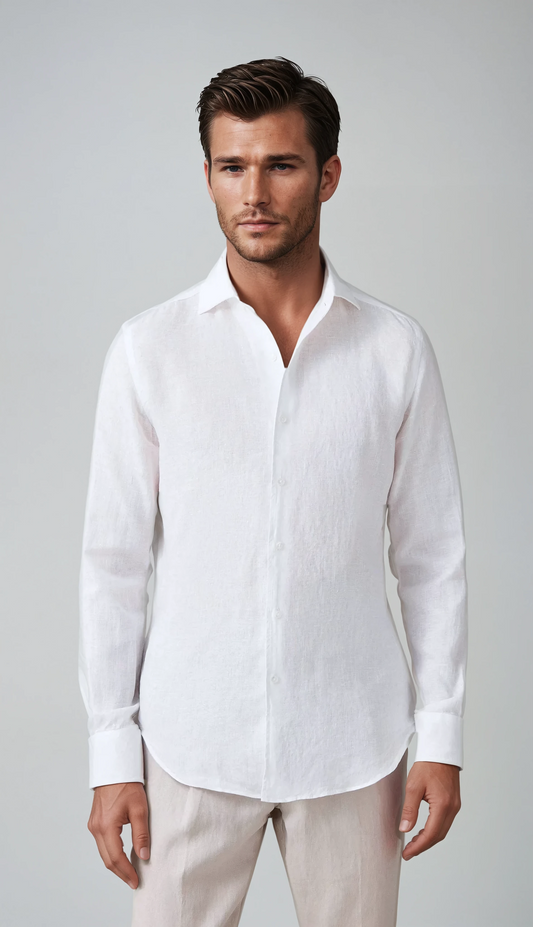 Chemise en Lin Blanc