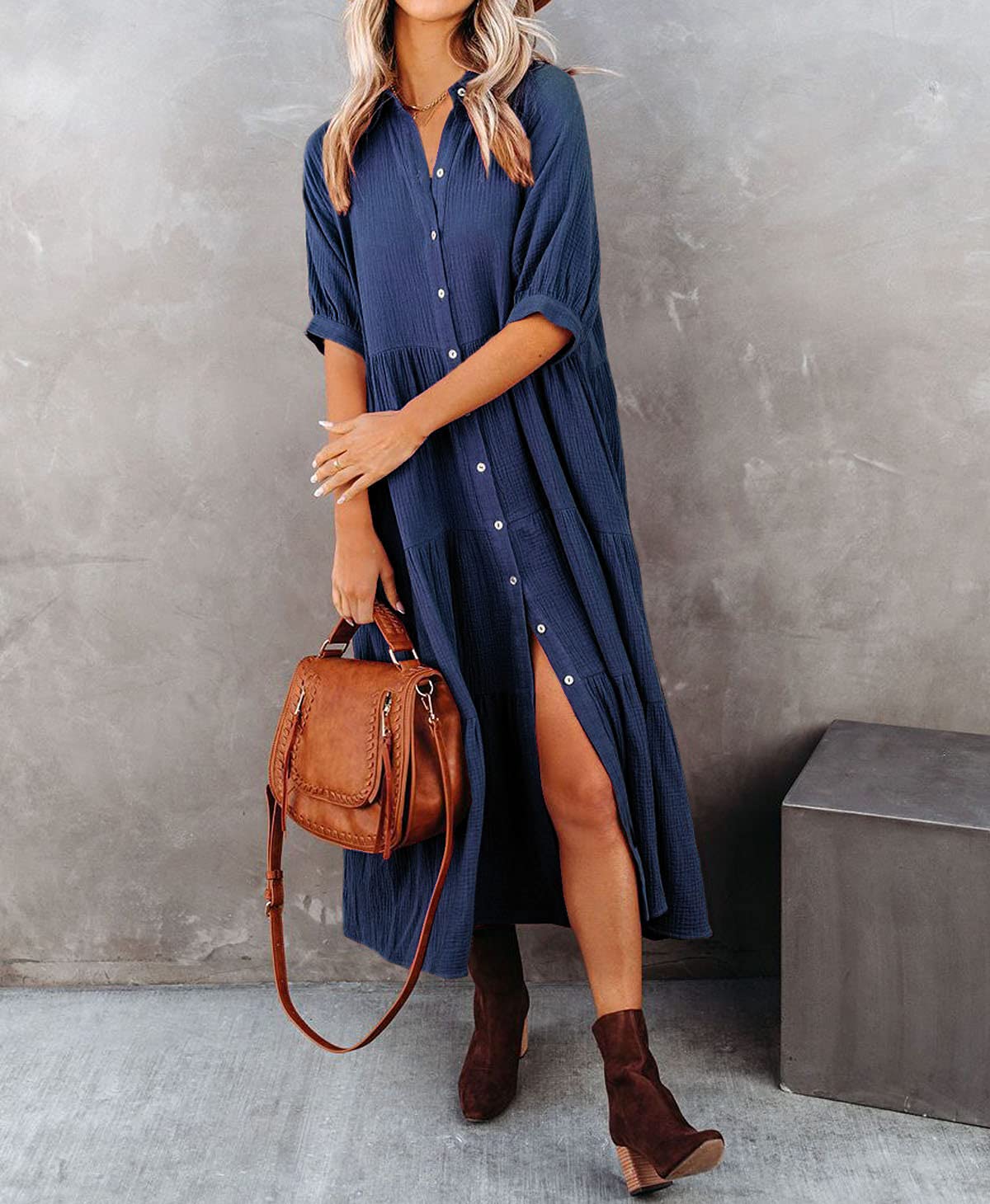 Dubois™ | Robe Chemise Volants Luxueuse