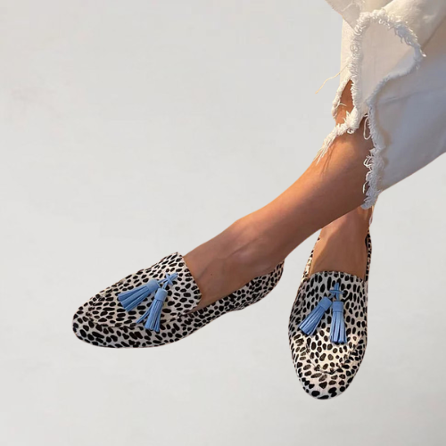 Dubois™ | Mocassins casual à pois et finition effilochée