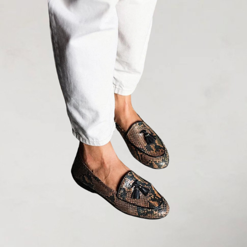 Dubois™ | Mocassins élégants imprimé serpent