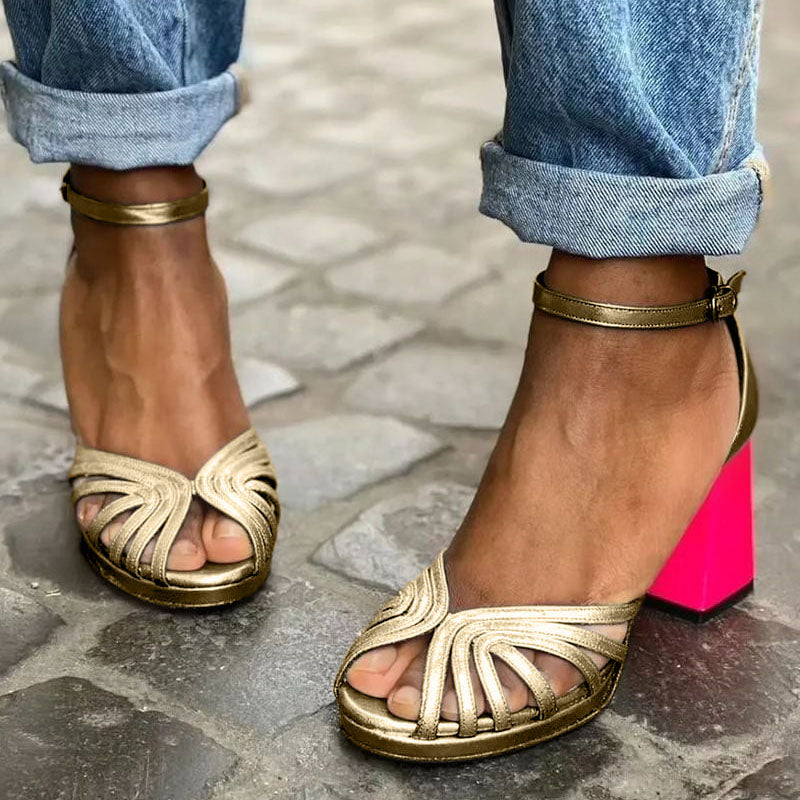 Dubois™ | Sandales Classiques avec Bride Dorée