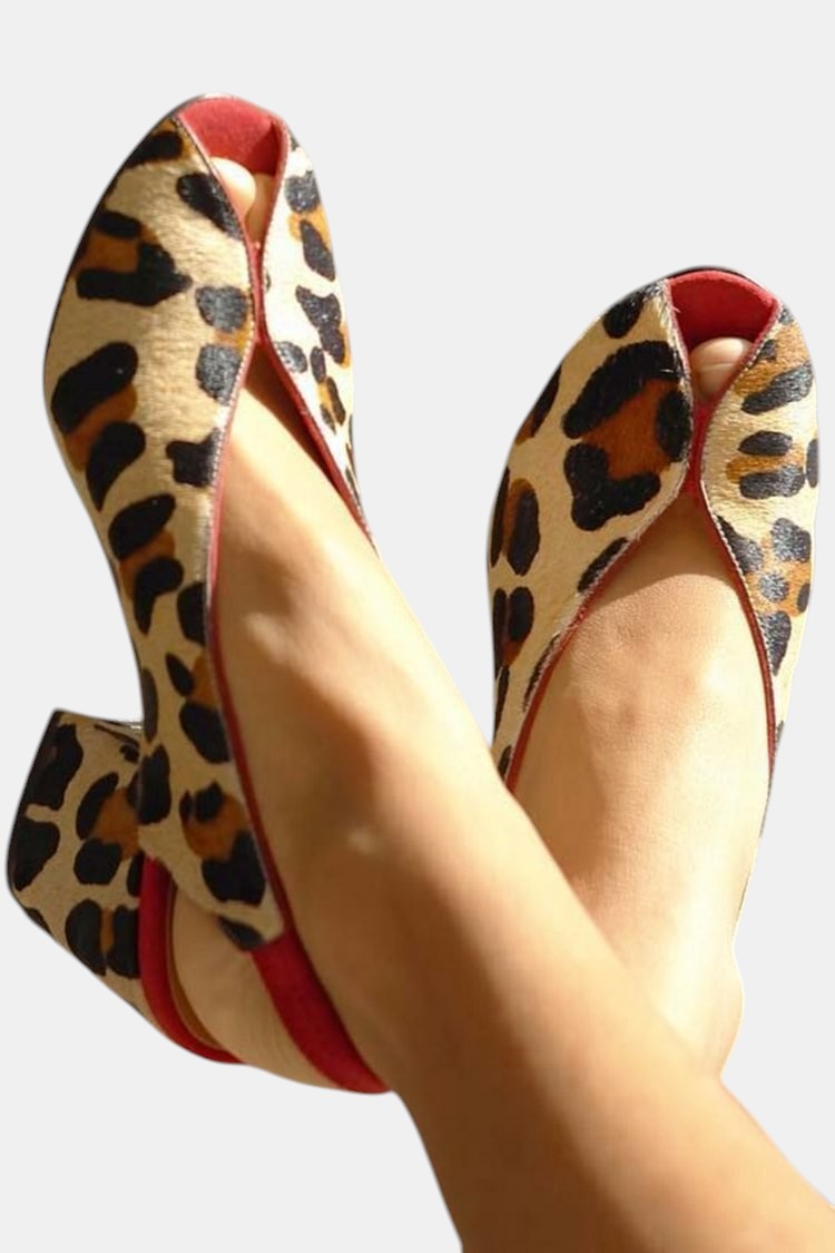 Dubois™ | Sandales à Talons Imprimé Panthère